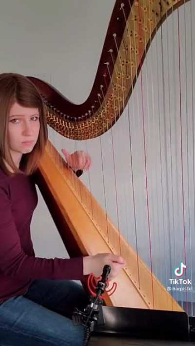 Awesome harp skills!
