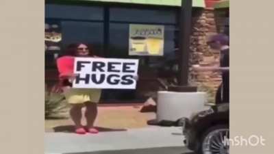 Think before you hug