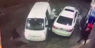 if he had a gas pump when he was robbed