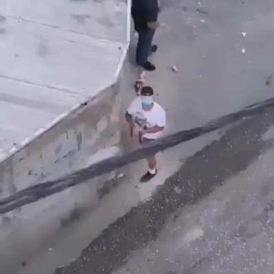 Surprising a highly trained soldier in an undercover mission **Loud**