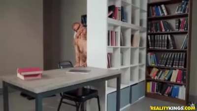 Fucking Avery Black in the library