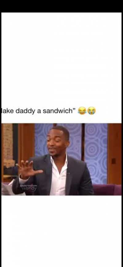 Anthony Mackie brilliantly defends gender role. He redefines the difference between something you do because you care and something that's demanded and expected.