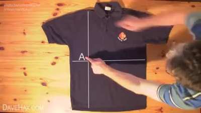 How to fold a shirt in 2 seconds
