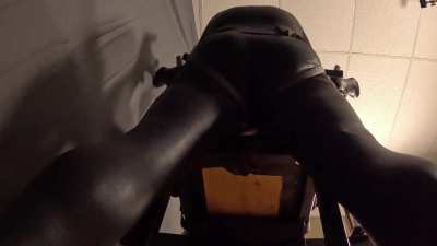 Pegging my restrained Sissy sub