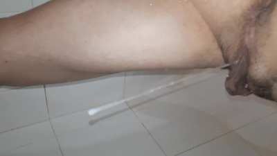 After Sex Creampie Grooling Pee 💛🤍💦
