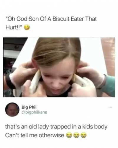 She took the pain pretty well...
