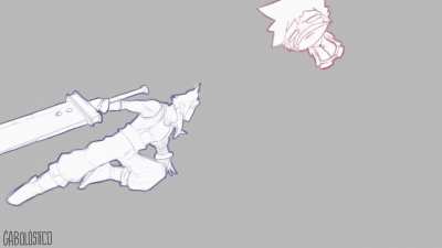 Short Sora and Cloud animation on Blender. I used the 1 frame speed on training mode as reference.