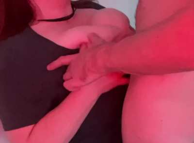 Would my cleavage make you cum like this too?