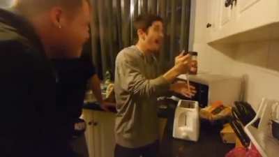 Knife vs Toaster