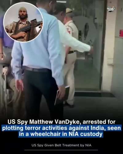 USA spy Matthew VanDyke is on wheelchair, got belt treatment from NIA India.