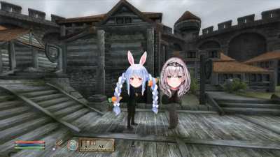 Pekoa and Noel have an Oblivion Dialogue Moment