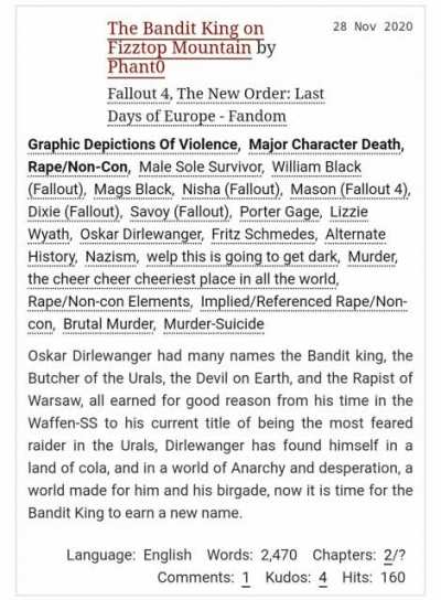 The Dirlewanger fic