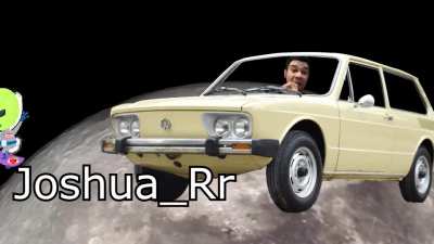 Igor Guimar&atilde;es numa bras&iacute;lia na lua andando rumo a um Fast Food