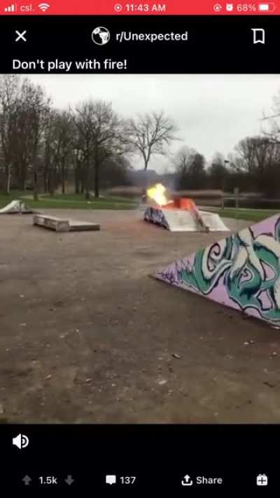 Don&rsquo;t vandalise things kids