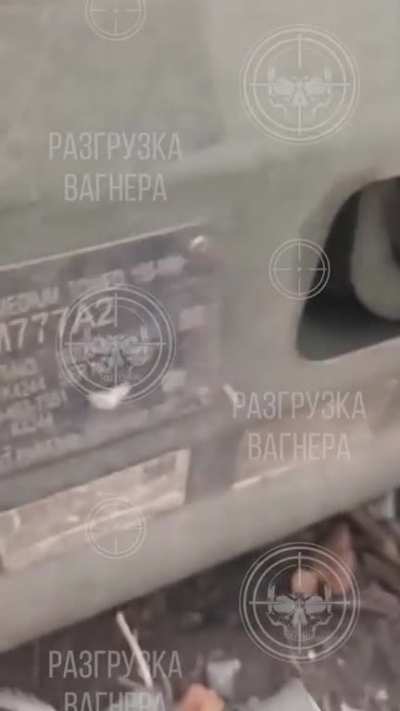 RU POV Soldiers of PMC Wagner filmed an &ldquo;overview&rdquo; of the American 155mm howitzer M777 somewhere near Bakhmut