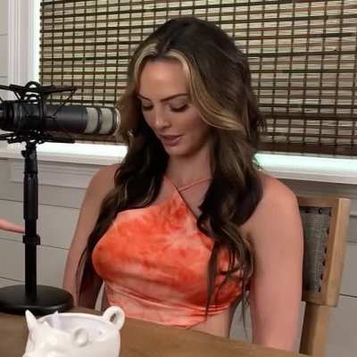 Cassie Lee covering her hard nipples