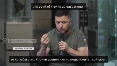 President Zelensky&acirc;s response to &acirc;pragmatic leaders&acirc; who question the supply of weapons to Ukraine. From his press conference in Bulgaria earlier today.