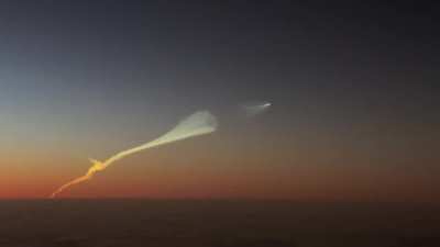 Caught the Falcon Heavy second stage separation and ignition on my flight. We were over the Turks and Caicos Islands at 34,000&rsquo;. One of the coolest things I&rsquo;ve ever seen.