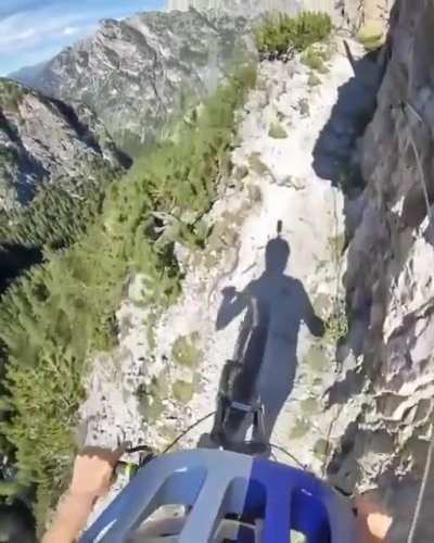 This Cyclist In The Austrian Alps!...