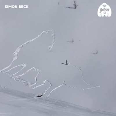 Simon Beck is a British snow artist known for his landscape drawings created from snow &amp;amp; sand.