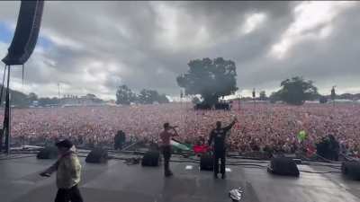 Kneecap took the main stage to a massive crowd today at EP