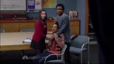 Abed never ceases to make me exhale air