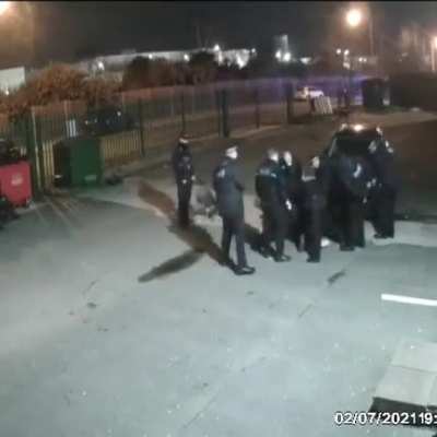 Police VS man in UK