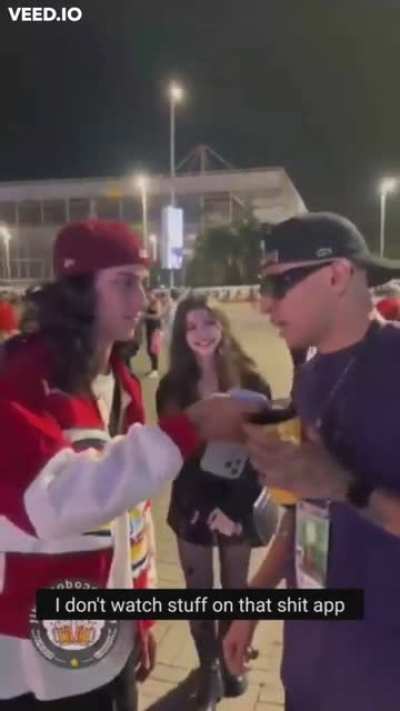 That's my man!! He really said "I don't give a fuck" and walked away 😂