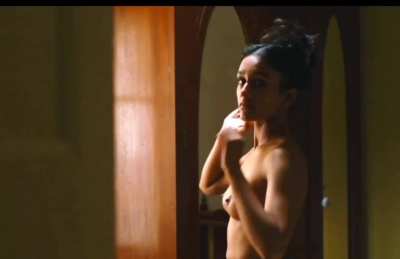 Shabana Azeez showing her plots in Birdeater (2023)
