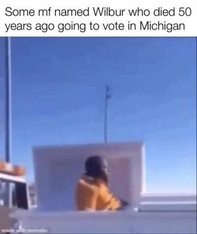 Mans probably just saw a voting ad on youtube🤦&zwj;♂️
