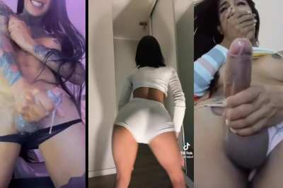 Tgirl ejaculation babecock