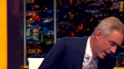 Jordan Peterson breaks down crying after being described as a 'incel hero'.