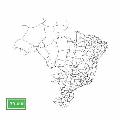 Fiz um vídeo com as rodovias federais do país ordenadas por seu código