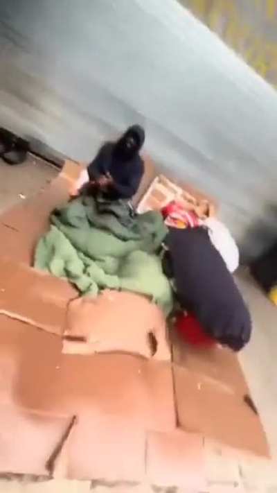 Kid feeds the needy