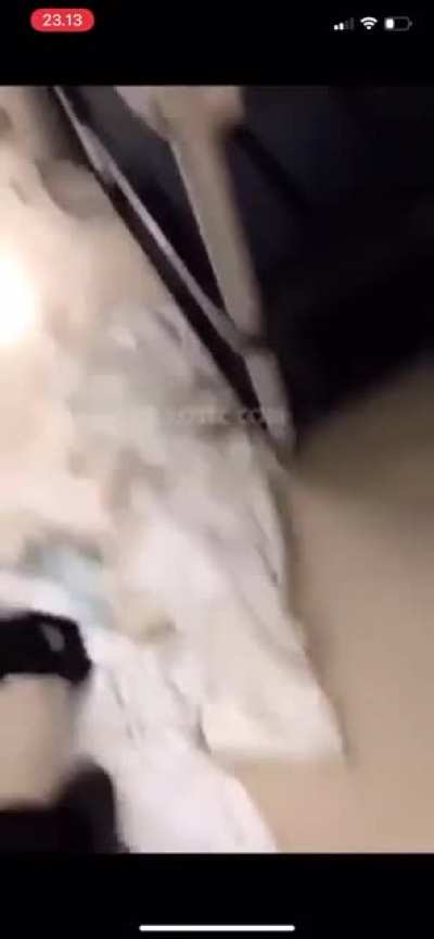 Fighting someone in the hospital