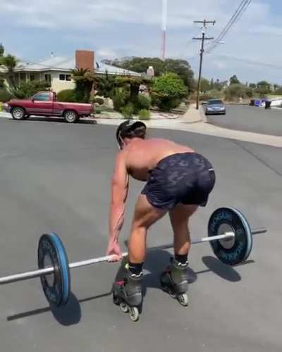 Forget Weights n Shakes - now its Weights n Skates - that's right weights whilst inline skating....