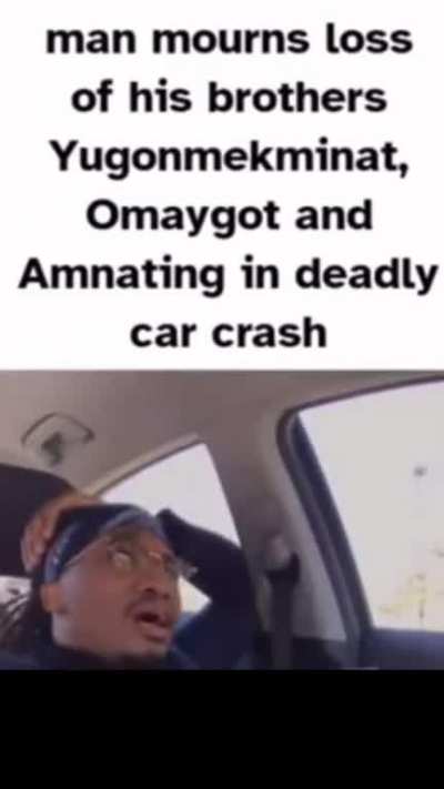 OHMYGAWT IT HAS TO STOP ALL THESE CAR CRASHES IT HAS TO STOP WE HAD ENOUGH 🚌❌👳🏾‍♂️