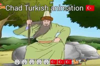 Chad Turkish animation 🐺🇹🇷🐎🏹