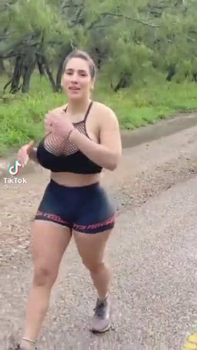 Imagine catching this milky bitch on her park run