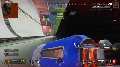 Prime example of why you never play with a downed enemy. Please excuse the missed shots