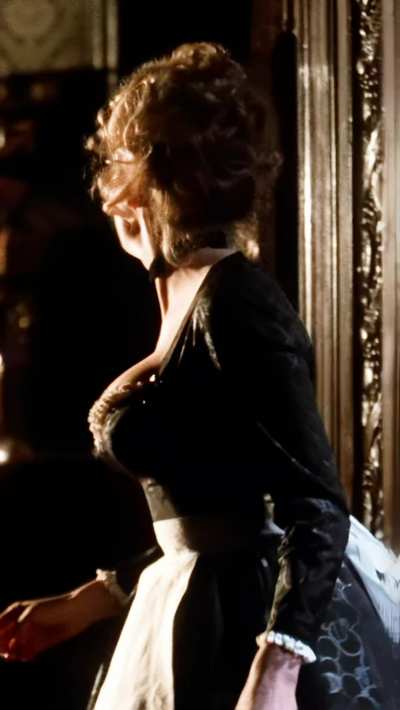 Collen Camp in Clue (1985) Cropped, Tracked, and Enhanced. Also more in the comments.