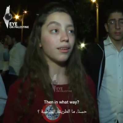 An Israeli settler against burning palestinians villages