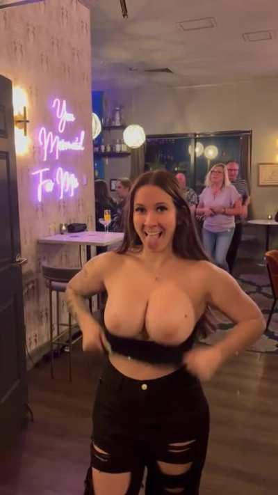 Getting sneaky at the bar ;)