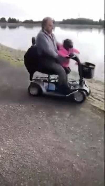 WCGW letting your granddaughter steer your electric wheelchair