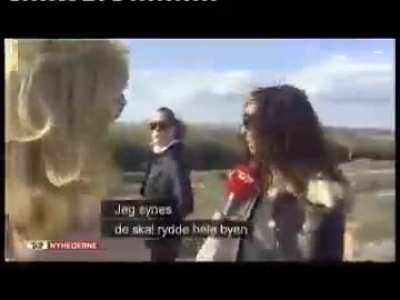 A Zionist bitch enjoys watching Gaza get bombed and wants to see it wiped off the map because "she's a little bit fascist."