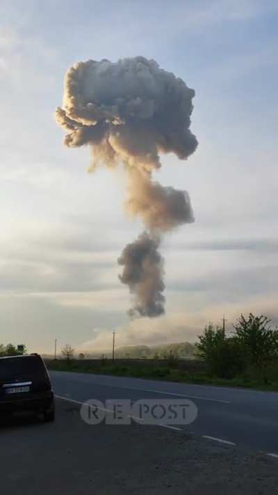 Enormous explosion in Ukraine, exact location and time unknown