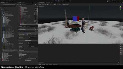 I was tired of the standard glTF workflow from Blender to Godot, so I enhanced it
