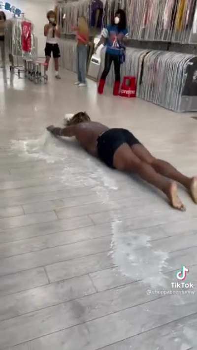 Creating a mess in a store for literally no reason