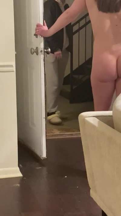 This delivery guy was pretty happy