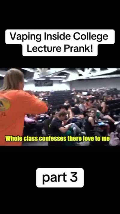 Vaping on people "prank" 